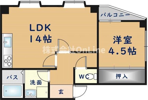 カメリア俊徳道の物件間取画像